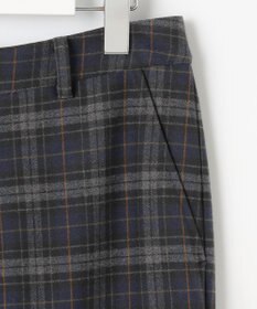 J.PRESS LADIES 【洗える】チェルビックチェック セミワイド パンツ