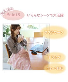Mother garden マザーガーデン ふわんこ USB ぽかぽか ひざかけ 90cm×60cm ボタン付き