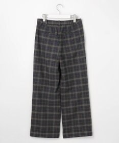 J.PRESS LADIES 【洗える】チェルビックチェック セミワイド パンツ