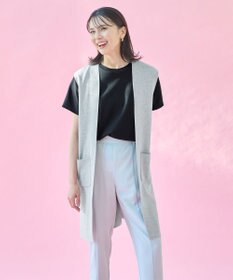 ANY L 【洗濯機可能】スタイルアップ ニットジレ