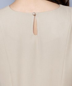 Tiaclasse 【新色追加・洗える】サイドプリーツチュニックブラウス