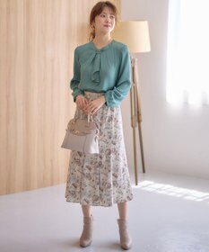 ANY SIS 【洗える】フルブルームフラワープリント スカート