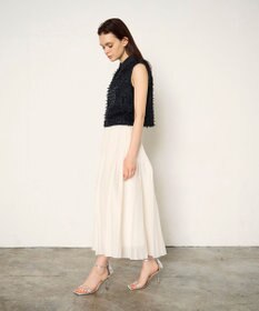 GRACE CONTINENTAL オーガンジープリーツスカート