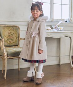 ANY KIDS 【フード取り外し可能】ウールライクコート