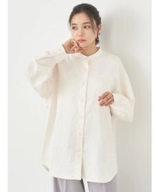 earth music&ecology フラワージャガードシャツ