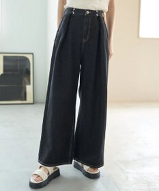 earth music&ecology タックホックデニムパンツ