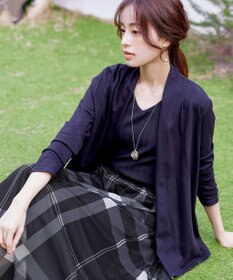 Tiaclasse 【小倉優子さん着用】チュールレースチェックスカート