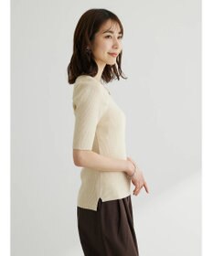 Green Parks 袖ギャザーラグランニットプルオーバー