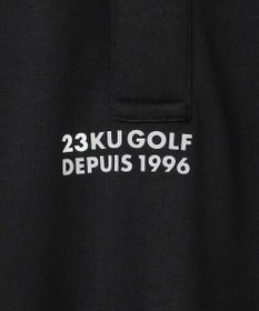 23区GOLF 【MEN】【キングサイズ/吸水速乾/UVカット】ポンチコンビポロシャツ