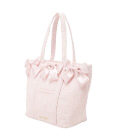 Maison de FLEUR ツイードボリュームリボントートバッグ