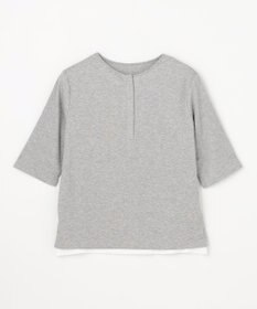 ANY L フェイクレイヤード半袖プルオーバー