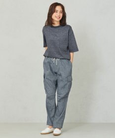 JOSEPH ABBOUD MOUNTAIN 【SPACE／UNISEX】リネンハニカム Tシャツ