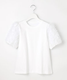 Feroux チュールスリーブ Tシャツ
