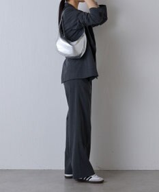 russet ソフトレザーラウンドショルダーバッグ【シルバー】(CE-1470-WEB)