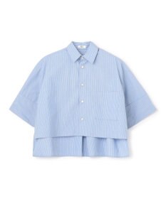 NAVE 【ReNAVE・セットアップ可/洗える/接触冷感/UVケア】コットンポリブロード クロップドシャツ