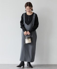 AMERICAN HOLIC イージーケアWクロスIラインワンピース