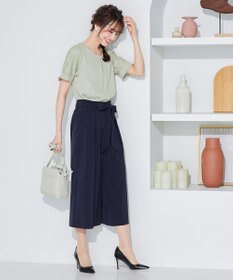 Tiaclasse 【新色追加・洗える】体型カバーも叶うレーススリーブブラウス