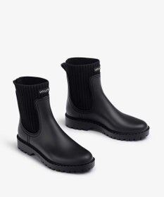 BONTRE 【UNISA/ウニサ】リブデザインレインブーツ