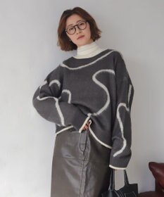 WEGO 【2025年秋冬新作】リブタートルニット