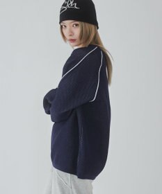 WEGO 【ユニセックス着用ITEM】ゲームロゴメッシュジャガードプルオーバー