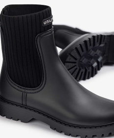 BONTRE 【UNISA/ウニサ】リブデザインレインブーツ