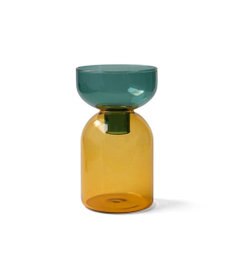 PRESENTERS ROOM amabro / TWO TONE VASE Circle(Green×Yellow)