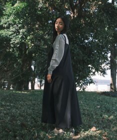 SHARE PARK LADIES 【UNISEX】吸水速乾 ショルダーロゴロングスリーブTシャツ（S・Mサイズ）