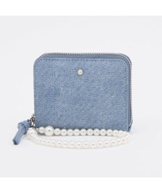 UNBILLION ペルケ perche / パール調ストラップ・ジャバラカードウォレット