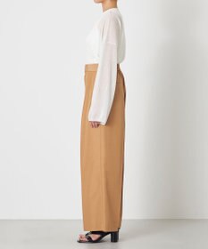 NAVE 【ReNAVE・セットアップ可/撥水加工/防シワ/ウエストゴム】ポリエステルタッサー パンツ