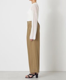 NAVE 【ReNAVE・セットアップ可/撥水加工/防シワ/ウエストゴム】ポリエステルタッサー パンツ