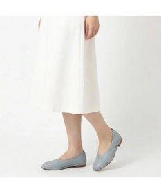 ing <ing>【WEB限定】【サスティナブル】スクエアトゥVカットフラットパンプス