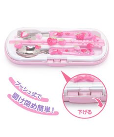 Mother garden マザーガーデン 野いちご トリオセット お箸 & スプーン & フォーク 《スケッチ柄》