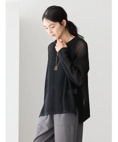 AMERICAN HOLIC 透かし編みメッシュニットプルオーバー