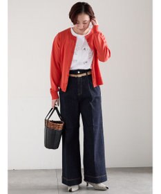 Te chichi ラインストーンサークルロゴTシャツ