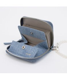 UNBILLION ペルケ perche / パール調ストラップ・ジャバラカードウォレット