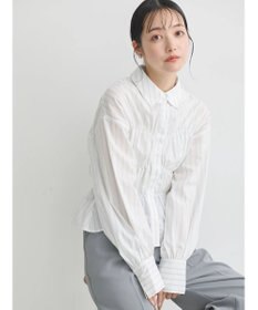 earth music&ecology ビスチェライクシャーリングシャツ（ストライプ）