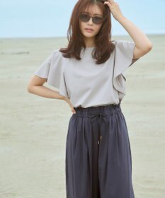 洗濯機可/接触冷感/UVケア】ソロナフリルスリーブプルオーバー