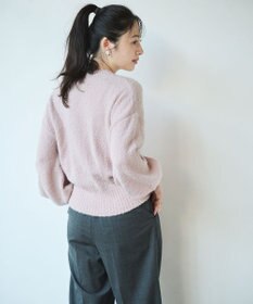 #Newans 【洗える】クロップドバルーンボリュームスリーブニット