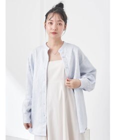 earth music&ecology フラワージャガードシャツ