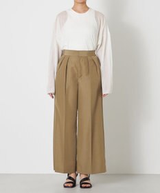 NAVE 【ReNAVE・セットアップ可/撥水加工/防シワ/ウエストゴム】ポリエステルタッサー パンツ