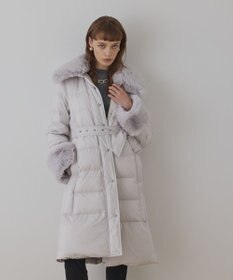 GRACE CONTINENTAL ファーカラーロングダウン