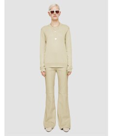 JOSEPH 【洗える】スーパーファインコットンシルク　ラウンドネックニット