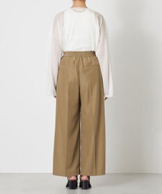 NAVE 【ReNAVE・セットアップ可/撥水加工/防シワ/ウエストゴム】ポリエステルタッサー パンツ