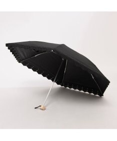 UNBILLION UV カット率99％以上  カシュネ cachenez / PUフラワーポーラー刺繍3段折りたたみ傘