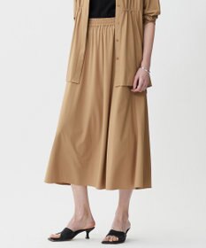 ICB 【WEB限定カラーあり・UVカット・接触冷感・速乾】マットスキューバ フレアスカート チノベージュ系