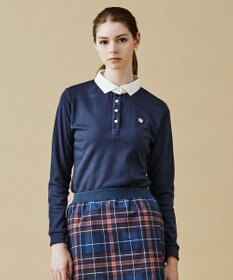 23区GOLF 【WOMEN】【日本製】クレリックカラー 長袖シャツ