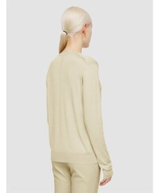 JOSEPH 【洗える】スーパーファインコットンシルク　ラウンドネックニット