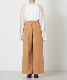 NAVE 【ReNAVE・セットアップ可/撥水加工/防シワ/ウエストゴム】ポリエステルタッサー パンツ