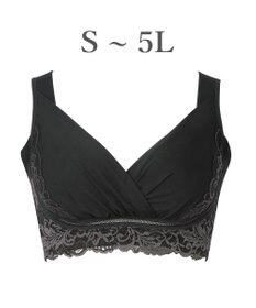 BRADELIS New York 【BRADELIS NewYork peace】綿混キャッチャーカップレースブラ24 ブラデリス ノンワイヤー 補正ブラジャー