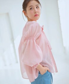 Feroux ダブルリボンシアー ブラウス